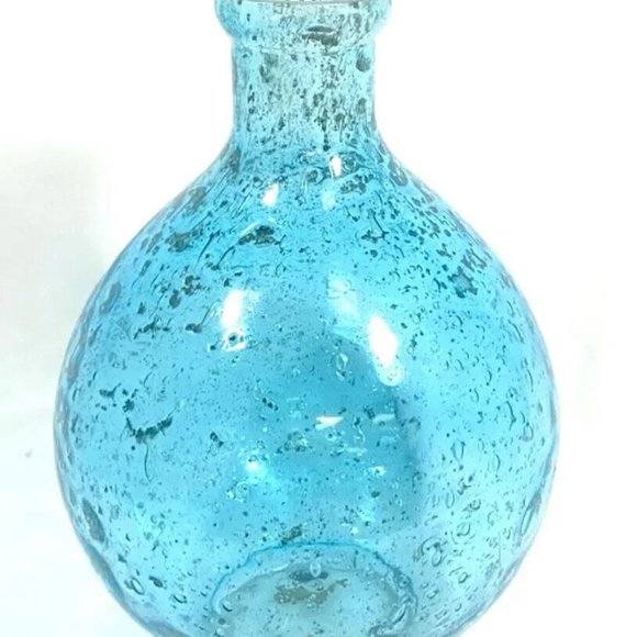 Other - RARE FANTASTIC TEAL BUBBLE WATER STYLE ART GLASS VASE